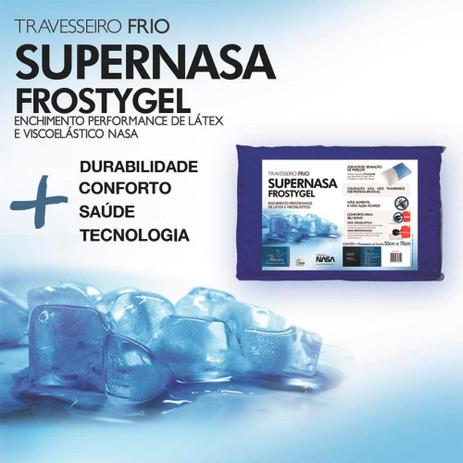 Travesseiro Viscoelástico Fibrasca Frostygel Antiácaro Frio SuperNasa 4305 Menor preço em Travesseiro Viscoelástico Fibrasca Frostygel Antiácaro Frio SuperNasa 4305