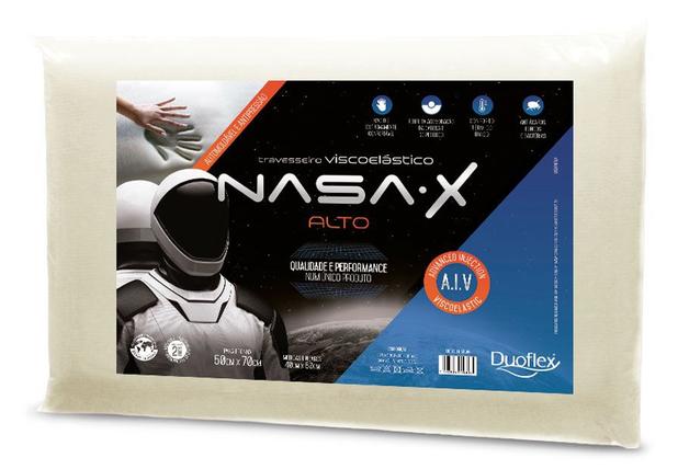 Travesseiro Viscoelástico Nasa X Alto 50x70cm - Duoflex Menor preço em Travesseiro Viscoelástico Nasa X Alto 50x70cm - Duoflex