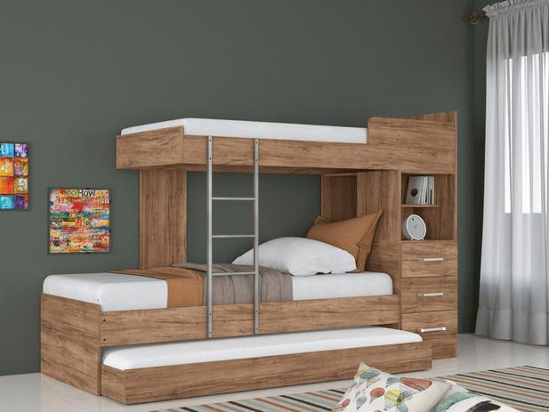 Treliche com Cama Auxiliar 3 Gavetas Santos Andirá - Havana Plus é boa?