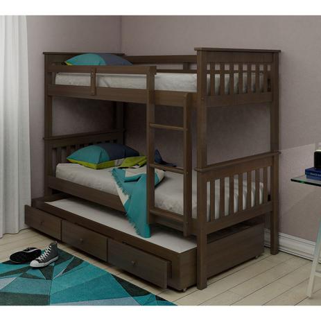 Treliche de Solteiro B104/01 com 3 Gavetas Madeira Maciça Castanho Exclusivo - Housin é boa?