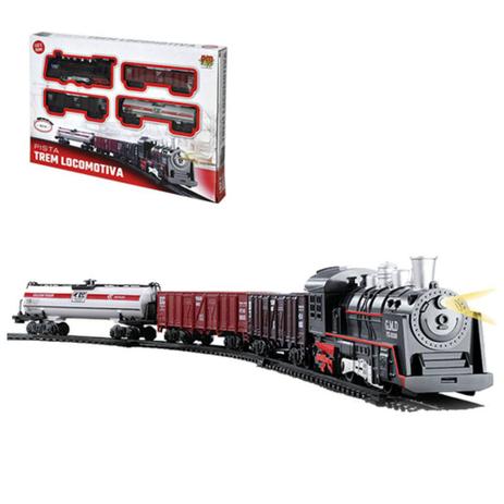Trem / Ferrorama Locomotiva Com Som E Luz A Pilha Na Caixa - Pica pau Menor preço em Trem / Ferrorama Locomotiva Com Som E Luz A Pilha Na Caixa - Pica pau