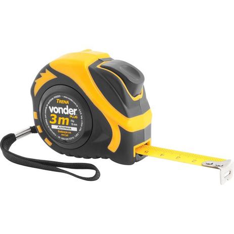 Trena aço 3mx16mm curta auto trava - Vonder Plus Menor preço em Trena aço 3mx16mm curta auto trava - Vonder Plus