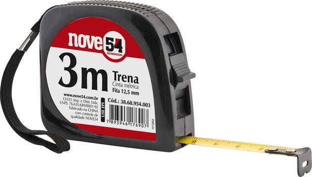 Trena aço 3x12,5mm curta hobby - Nove54 Menor preço em Trena aço 3x12,5mm curta hobby - Nove54