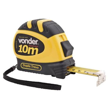 Trena Aço Emborrachado 10m Vonder Menor preço em Trena Aço Emborrachado 10m Vonder
