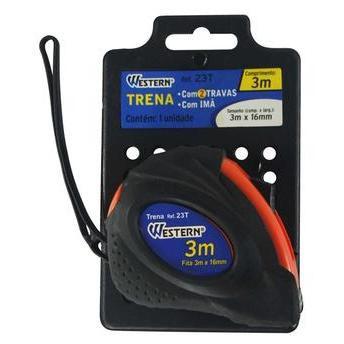 Trena com trava dupla 3mx16mm western Menor preço em Trena com trava dupla 3mx16mm western