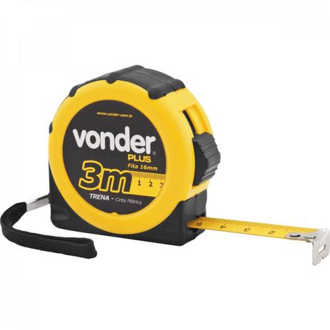 Trena curta de aço 3 m x 16 mm Vonder PLUS Menor preço em Trena curta de aço 3 m x 16 mm Vonder PLUS