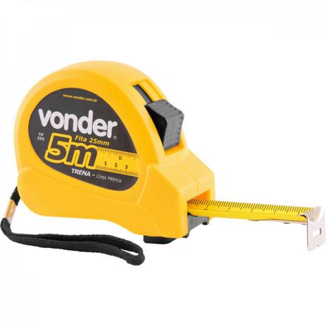 Trena curta de aço 5 m x 25 mm Vonder Menor preço em Trena curta de aço 5 m x 25 mm Vonder