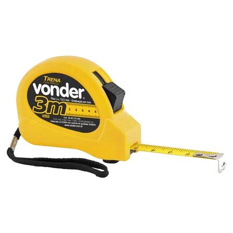 Trena de Aço 3m Vonder Menor preço em Trena de Aço 3m Vonder
