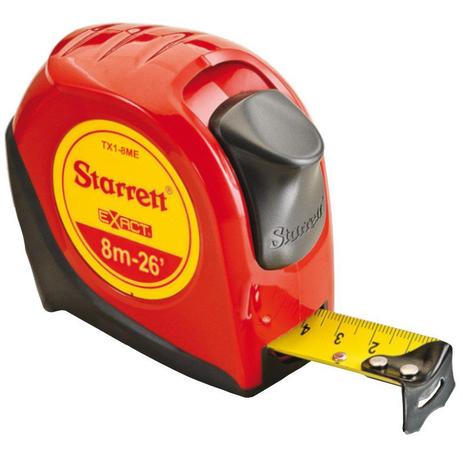 Trena de Bolso Exact 8m KTX1-8ME-S - Starrett Menor preço em Trena de Bolso Exact 8m KTX1-8ME-S - Starrett