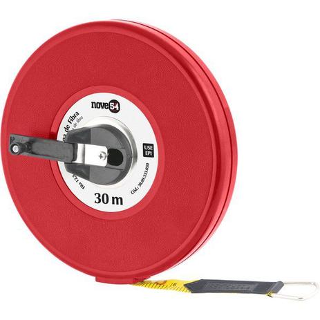 Trena longa de fibra, caixa fechada, com 30 m, NOVE54 Menor preço em Trena longa de fibra, caixa fechada, com 30 m, NOVE54