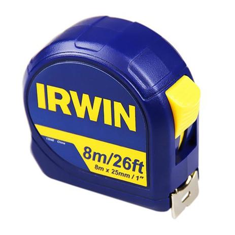 Trena Manual 8m x 25mm com Trava Standard Irwin Menor preço em Trena Manual 8m x 25mm com Trava Standard Irwin