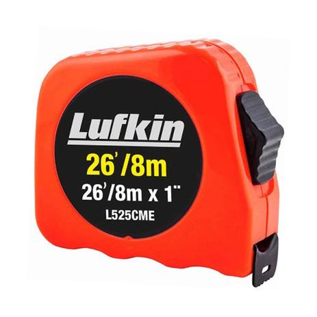 Trena Manual com Trava 8mt x 25mm L525CME Lufkin Menor preço em Trena Manual com Trava 8mt x 25mm L525CME Lufkin