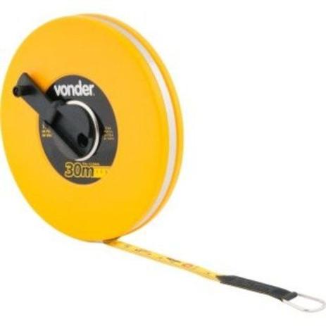 Trena Manual de Fibra Longa - Caixa Fechada 30m - Vonder Menor preço em Trena Manual de Fibra Longa - Caixa Fechada 30m - Vonder