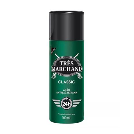 Très Marchand Classic Desodorante Spray 100ml - Tres marchand Menor preço em Très Marchand Classic Desodorante Spray 100ml - Tres marchand
