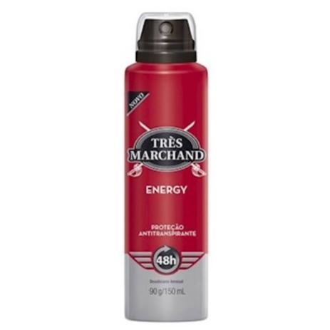Très Marchand Energy Desodorante Aerosol 123g - Tres marchand Menor preço em Très Marchand Energy Desodorante Aerosol 123g - Tres marchand