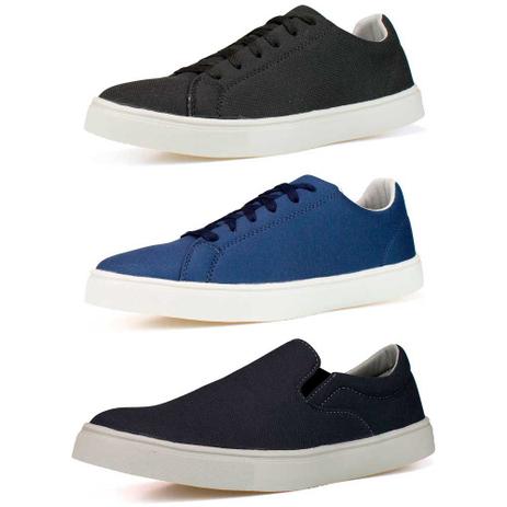 tenis azul sem cadarço