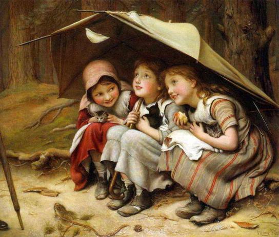 Três Pequenos Gatinhos - Joseph Clark - Tela 30x35 Para Quadro - Santhatela Menor preço em Três Pequenos Gatinhos - Joseph Clark - Tela 30x35 Para Quadro - Santhatela