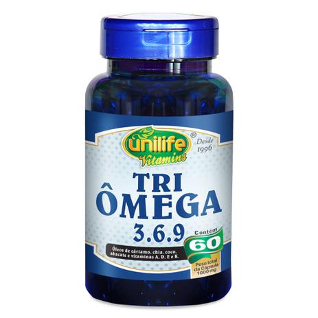 Tri Ômega 3,6,9 (1000mg) 60 Cápsulas - Unilife Menor preço em Tri Ômega 3,6,9 (1000mg) 60 Cápsulas - Unilife