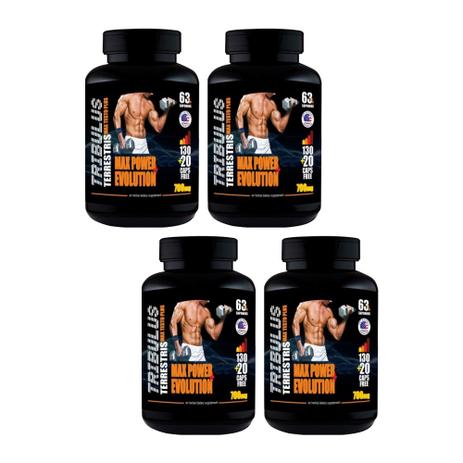 Tribulus Terrestris 150 Caps 700mg 63 Saponinas Kit Com 4 Unidades - Max power Menor preço em Tribulus Terrestris 150 Caps 700mg 63 Saponinas Kit Com 4 Unidades - Max power