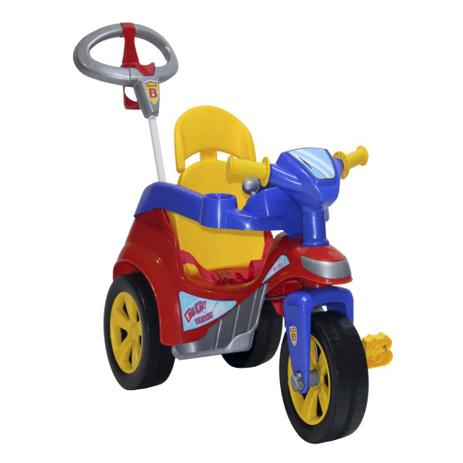 Triciclo Baby Trike Evolution Pedal c/ Empurrador Vermelho Biemme Menor preço em Triciclo Baby Trike Evolution Pedal c/ Empurrador Vermelho Biemme