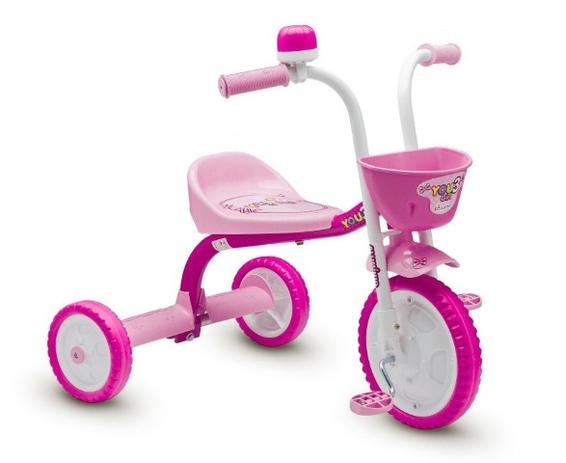 Triciclo Colli You3 Girl Alumínio Bicicleta Rosa Infantil 95 (10) - Ds decor é boa?