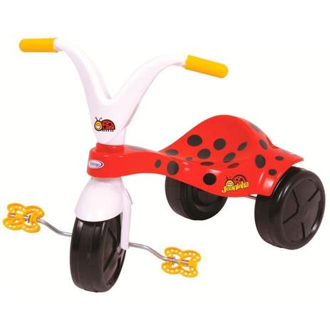 Triciclo Com Pedal Infantil Joaninha Vermelho 7321 Xalingo Menor preço em Triciclo Com Pedal Infantil Joaninha Vermelho 7321 Xalingo