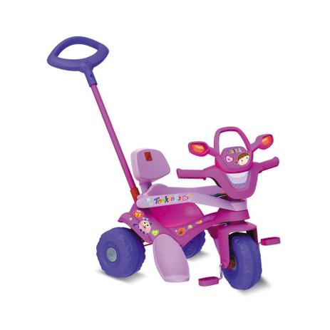 Triciclo de Passeio e Pedal - Tonkinha - Rosa - Bandeirante Menor preço em Triciclo de Passeio e Pedal - Tonkinha - Rosa - Bandeirante