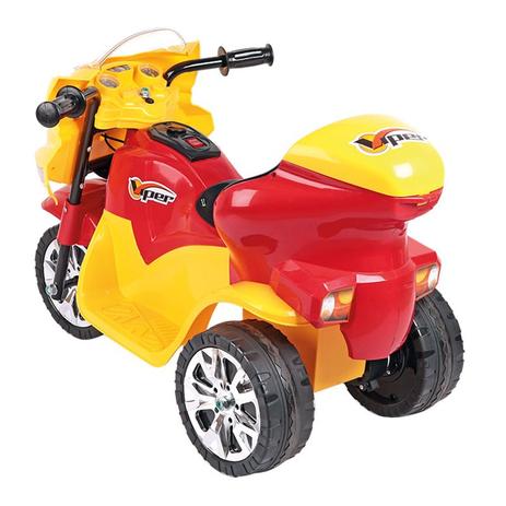Triciclo Elétrico Infantil Viper 6V Amarelo E Vermelho Homeplay Menor preço em Triciclo Elétrico Infantil Viper 6V Amarelo E Vermelho Homeplay