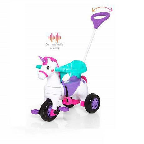 Triciclo Fantasy Unicornio Rosa Calesita 1001 Menor preço em Triciclo Fantasy Unicornio Rosa Calesita 1001