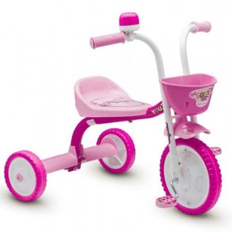 Triciclo Feminino You 3 Girl Rosa - Colli bikes Menor preço em Triciclo Feminino You 3 Girl Rosa - Colli bikes