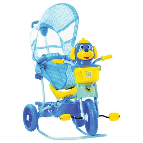 TRICICLO GANGORRA CABEÇA CACHORRO AZUL - Belfix - Bel fix Menor preço em TRICICLO GANGORRA CABEÇA CACHORRO AZUL - Belfix - Bel fix