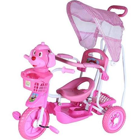 Triciclo Gangorra Cabeça de Cachorro Rosa BELFIX Menor preço em Triciclo Gangorra Cabeça de Cachorro Rosa BELFIX
