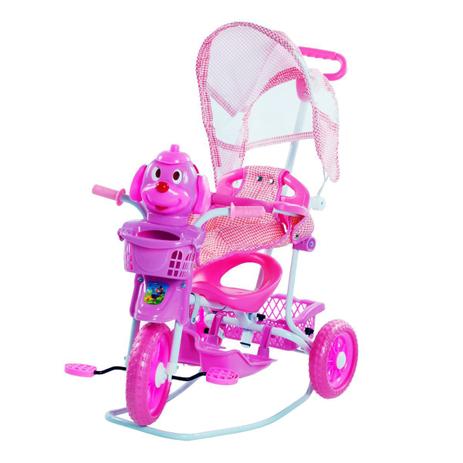 Triciclo Gangorra Infantil Bel Brink Cabeça De Cachorro Rosa Menor preço em Triciclo Gangorra Infantil Bel Brink Cabeça De Cachorro Rosa