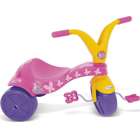 Triciclo Infantil Borboletinha Com Pedal Rosa 7798 Xalingo Menor preço em Triciclo Infantil Borboletinha Com Pedal Rosa 7798 Xalingo