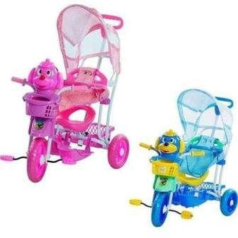 Triciclo Infantil C/capota 2x1,música/luzes! Vira Gangorra! - Bel fix Menor preço em Triciclo Infantil C/capota 2x1,música/luzes! Vira Gangorra! - Bel fix
