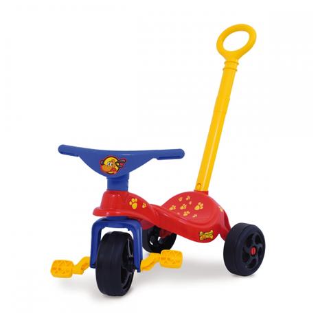 Motoca Infantil Triciclo Azul com Empurrador - Camilo's Variedades