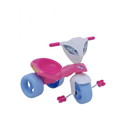 Triciclo Infantil com Baú Xalingo Brinquedos Rosa Menor preço em Triciclo Infantil com Baú Xalingo Brinquedos Rosa