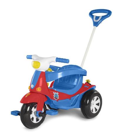 Triciclo Infantil Eletrico 6V Velotri 3 em 1 Menino - Calesita 1023 Menor preço em Triciclo Infantil Eletrico 6V Velotri 3 em 1 Menino - Calesita 1023