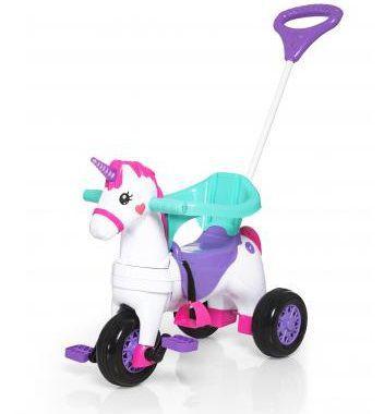 Triciclo Infantil Empurrar Velocita Fantasy - Calesita Menor preço em Triciclo Infantil Empurrar Velocita Fantasy - Calesita