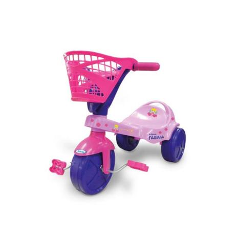Triciclo Infantil Fadinha Rosa e Roxo Com Cestinha Xalingo - 0748.8 -  Velotrol e Triciclo a Pedal - Magazine Luiza