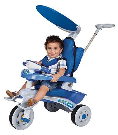 Triciclo Infantil Fit Trike Com Estofado Azul Magic Toys Menor preço em Triciclo Infantil Fit Trike Com Estofado Azul Magic Toys