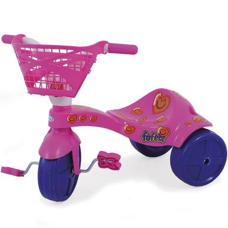 Triciclo Infantil Fofete Com Cestinha E Pedal Rosa Xalingo é boa?