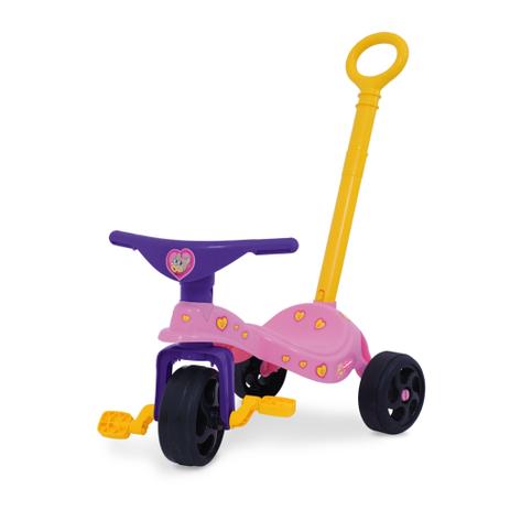 Triciclo Infantil Gatinha Fofinha Motoca com Empurrador Xalingo Menor preço em Triciclo Infantil Gatinha Fofinha Motoca com Empurrador Xalingo