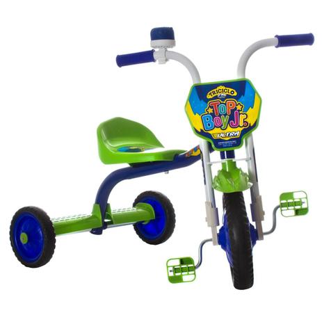 Triciclo Infantil Menino Com Buzina Top Boy Jr Ultra Bikes Verde Menor preço em Triciclo Infantil Menino Com Buzina Top Boy Jr Ultra Bikes Verde