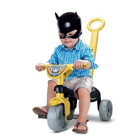 Triciclo Infantil Motóca Menino Velotrol Preto Dos Herois - Samba toys Menor preço em Triciclo Infantil Motóca Menino Velotrol Preto Dos Herois - Samba toys