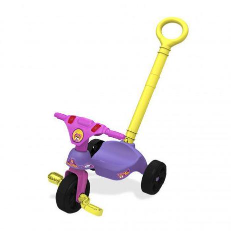 Triciclo Infantil Oncinha Racer com Empurrador - Xalingo Menor preço em Triciclo Infantil Oncinha Racer com Empurrador - Xalingo