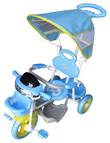 Triciclo Infantil Passeio Haste Pedal Cobertura Sol Luzes - ImportWay -  Velotrol e Triciclo a Pedal - Magazine Luiza