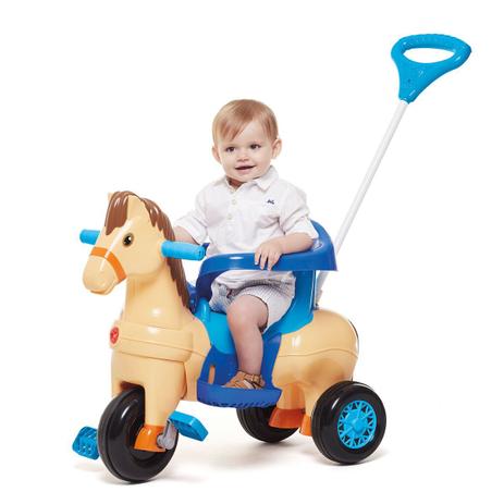 Triciclo Infantil Potó Cavalinho Passeio e Pedal - Calesita - Velotrol e  Triciclo a Pedal - Magazine Luiza