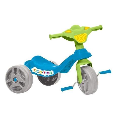 Triciclo Infantil Tico Tico Azul - Bandeirante brinquedos Menor preço em Triciclo Infantil Tico Tico Azul - Bandeirante brinquedos