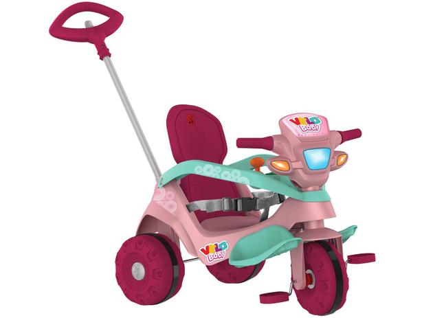 Triciclo Infantil Velobaby 213 com Empurrador - Bandeirante Menor preço em Triciclo Infantil Velobaby 213 com Empurrador - Bandeirante